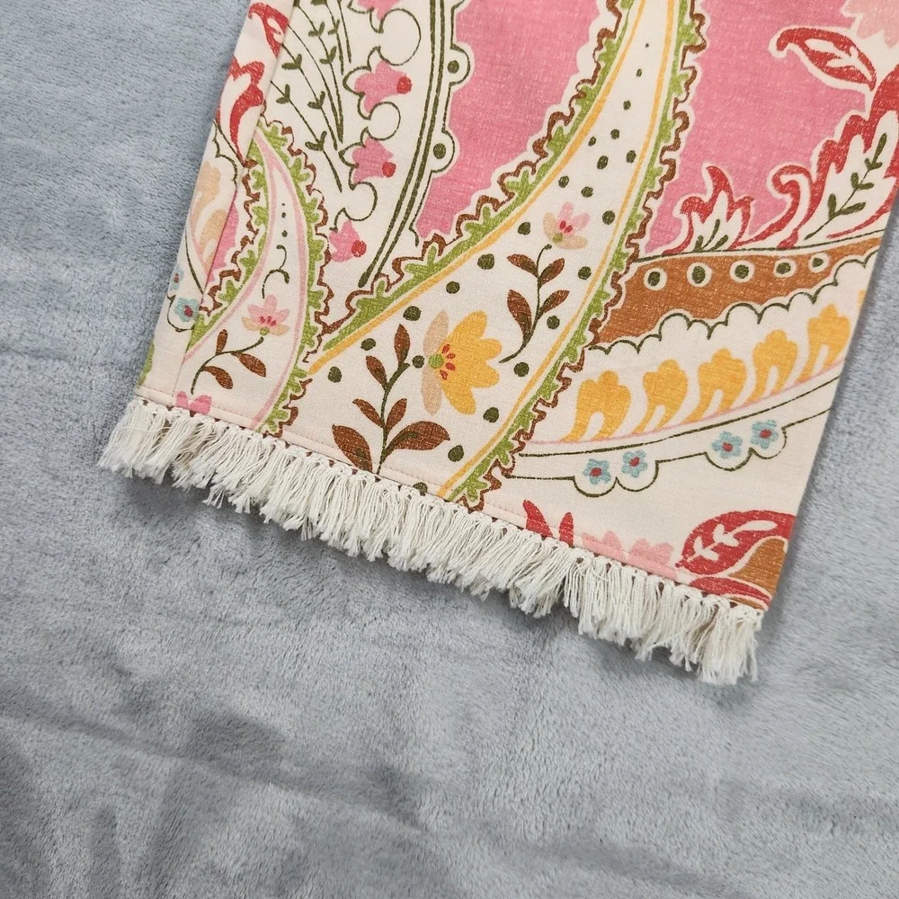 Spartina 449 Maren Kick Flare Fringe Pant S Cropped Mercer House Paisley